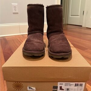 UGG Chocolate Suede Ankle Boots